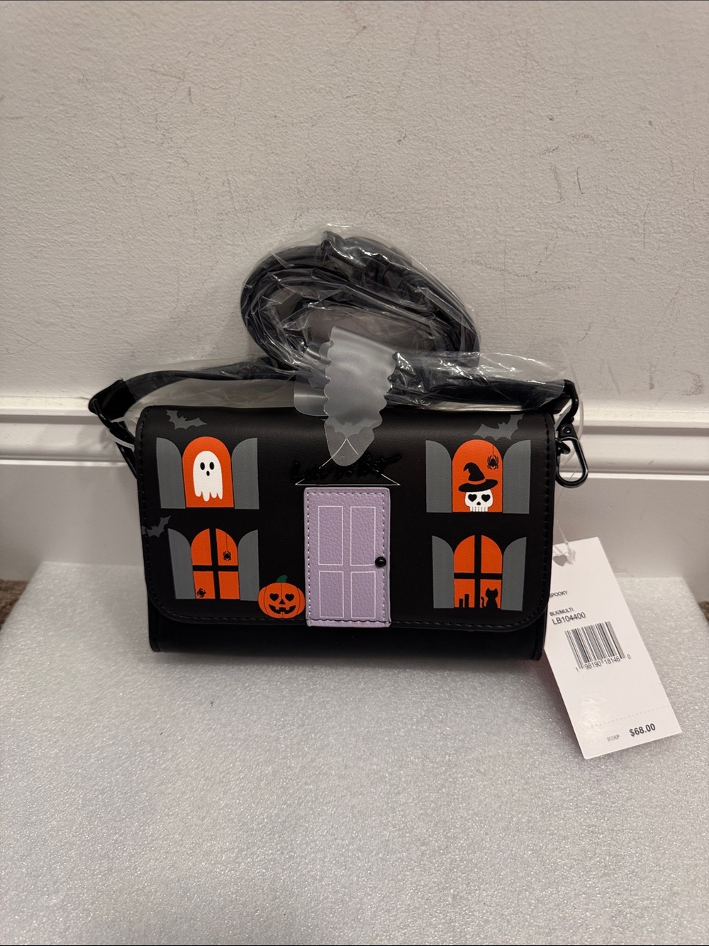 Betsey Johnson Halloween haunted house crossbody bag purse NWT